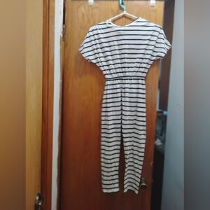Nordstrom Girls Striped Navy and White Nightgown